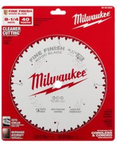 8-1/4" 40T Fine Finish Circular Saw Blade - Milwaukee - 48-40-0822