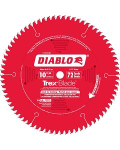 Lame de Scie 10" 72 dents TREX D1072CDC plancher composite Diablo Tools