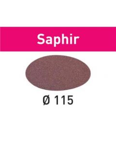 Abrasive sheet Saphir STF D115/0 P24 SA/25 - Festool - 484151