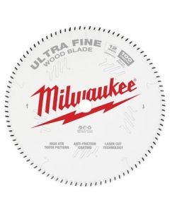 Lame de scie circulaire à bois 12" 100 dents finition - Milwaukee - 48-40-1228