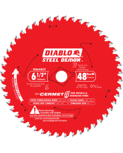 Lame 6-1/2" X 48 dents pour métaux et acier inoxydables - DIABLO - D0648CFA Diablo Tools