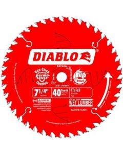 Diablo 7-1/4 in. 40 Tooth Fine Finishing Saw Blade - D0740A