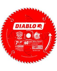Diablo D0760A 7-1/4 in. 60 Tooth Fine Finishing Saw Blade - D0760A