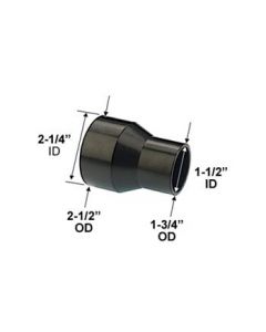 Dust collection adapter 2-1/2" to 1-3/4" - Blackjack 13352