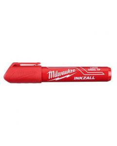 Marqueur INKZALL™ Large - Couleur: rouge - Milwaukee 48-22-3256