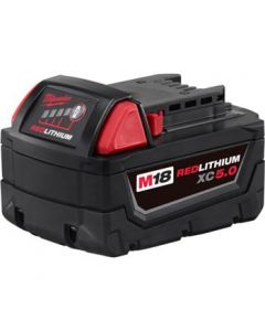Batterie à grande capacité 5.0 Amp M18 REDLITHIUM XC5.0 - Milwaukee 48-11-1850