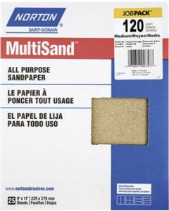 Papier pour sablage multi usage 9"x11" 120-C - SAINT-GOBAIN - 07660700357 Norton Abrasives