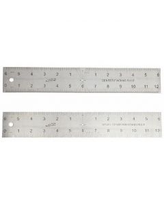24" 24" 2 Sided Stainless Steel 4R Center Ruler - iGaging - 34-C24