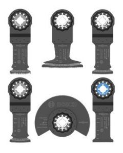 Ensemble de lames accessoires pour outil oscillant polyvalent Starlock® 6 pièces - Bosch OSL006